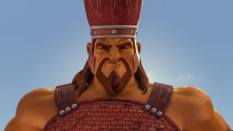 Goliath looking at the viewer