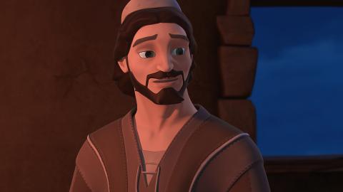 Joseph, Mary's husband, looks normal