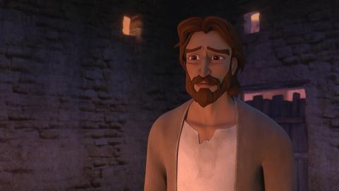 Amram, an Israelite slave in Egypt looks worried