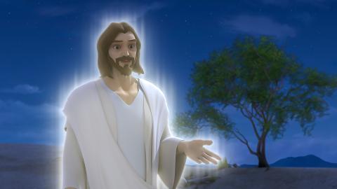 Commander of the Lord's army talking to Joshua
