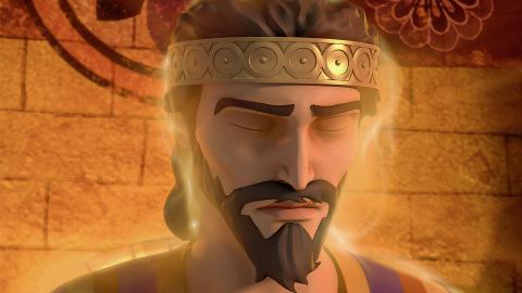 King Solomon receives the spirit of wisdom
