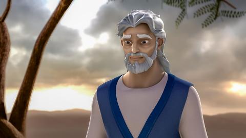 Joshua listening God's Instructions