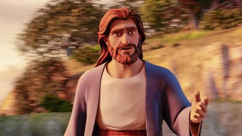 Joshua, son of Nun ,Moses' military commander watching 