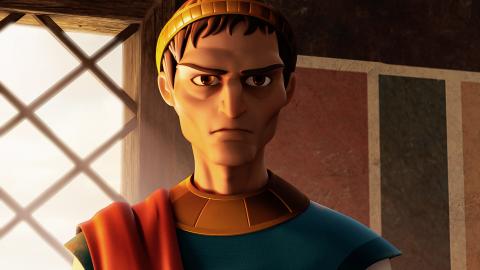 King Herod Agrippa looks angry