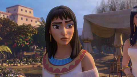 Pharaoh’s daughter, the Egyptian princess,spots a basket in the water