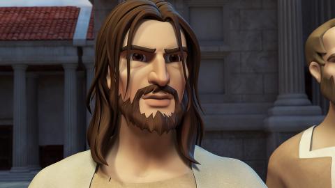 Silas, chosen by Paul to be his partner, stares