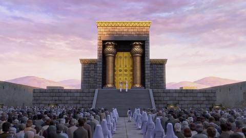Solomon completed the Lord's temple on Mount Moriah in Jerusalem.