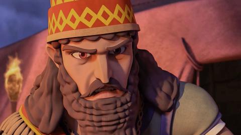 The Syrian king looks furious