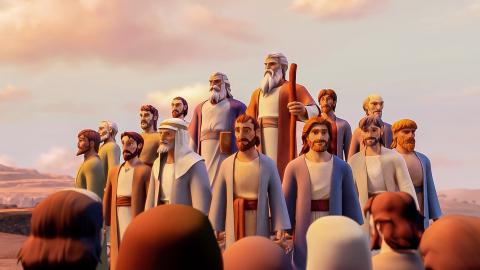 Moses chose one man from each of the twelve tribes of Israel to spy the Promised Land