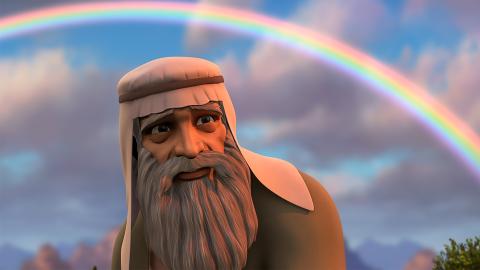 God shares with Noah about His rainbow covenant