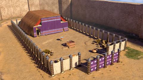 The Tabernacle was the portable dwelling place for the divine presence of God