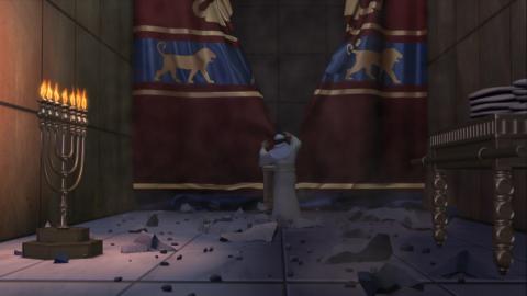 The curtain in the temple is torn in two from top to bottom