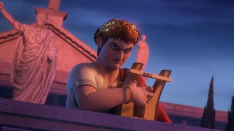 Nero, known as Caesar who ruled Rome in the book of Acts looks angry