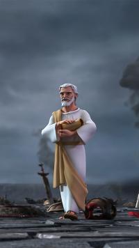 John standing in the battle field