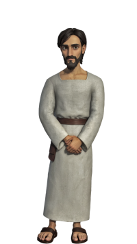 Prodigal - Older Son standing and looking at the viewer