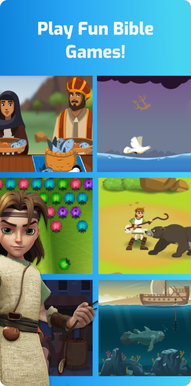 Superbook Bible App Games Screen