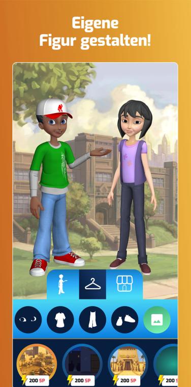 Superbook Bible App Customize Screen
