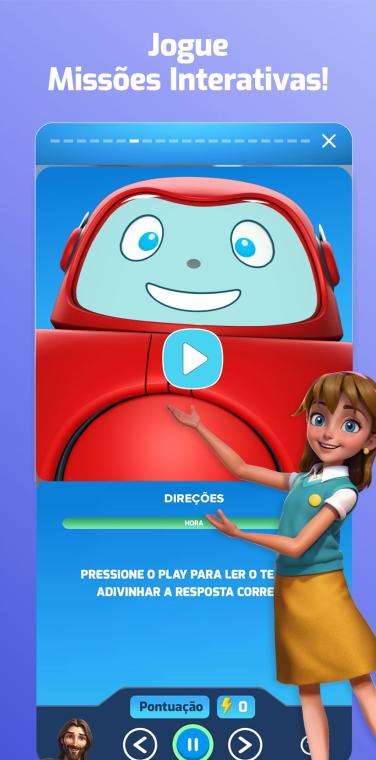 Superbook Bible App Quests Screen